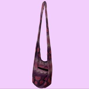 Floral messenger bag